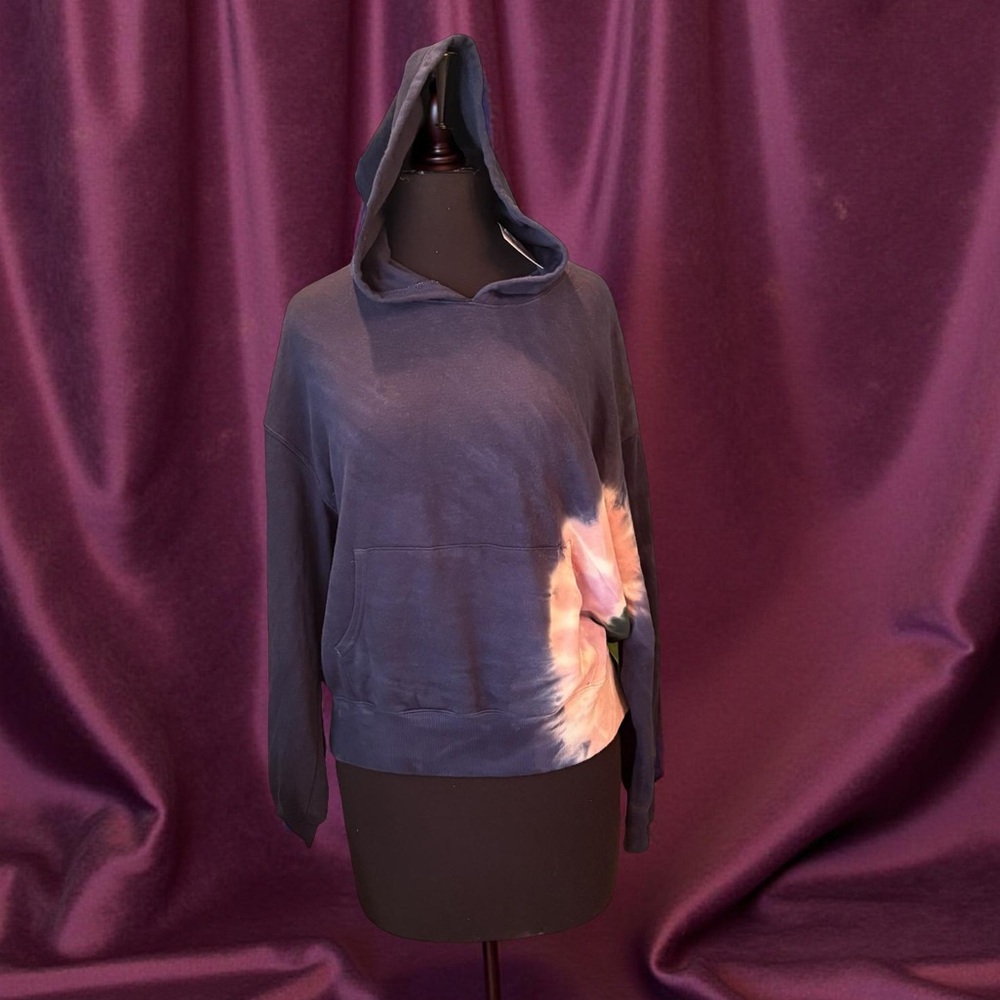 Wildfox Hadley Tie Dye Hoodie Navy Pink Sz S NWT MSRP $126 WLT4868S